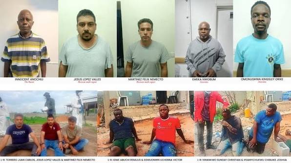  NDLEA Charges 3 Mexicans, 7 Nigerians Over Alleged 2,419kg Methamphetamine Laboratory in Ogun Forest