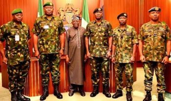  Tinubu meets security chiefs amid troops’ salary backlash